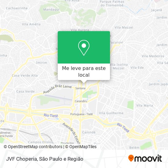 JVF Choperia mapa