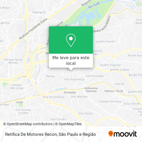 Retifica De Motores Recon mapa