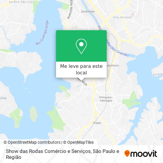 Show das Rodas Comércio e Serviços mapa