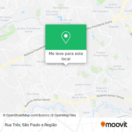 Rua Três mapa