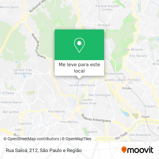 Rua Saloá, 212 mapa