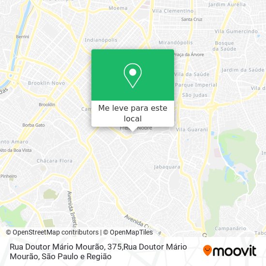 Rua Doutor Mário Mourão, 375,Rua Doutor Mário Mourão mapa