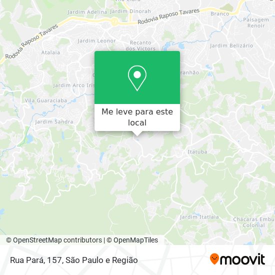Rua Pará, 157 mapa