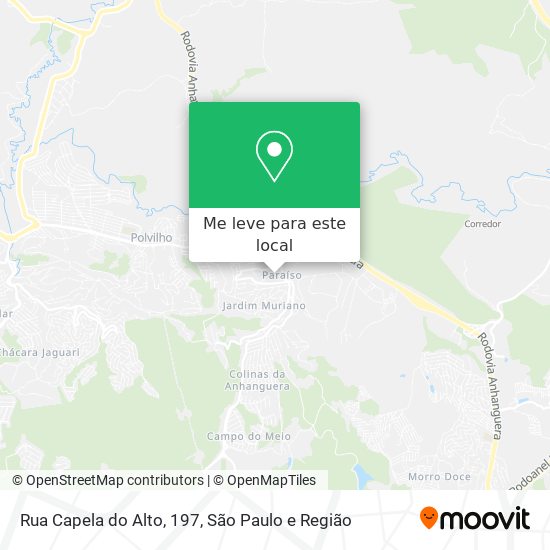 Rua Capela do Alto, 197 mapa