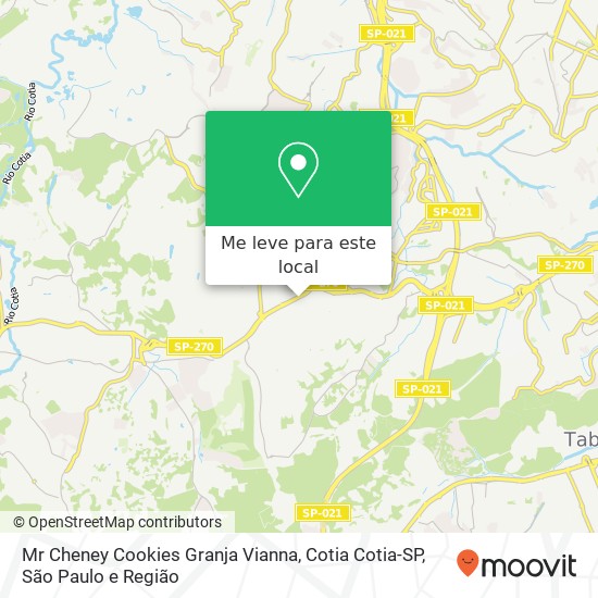 Mr Cheney Cookies Granja Vianna, Cotia Cotia-SP mapa