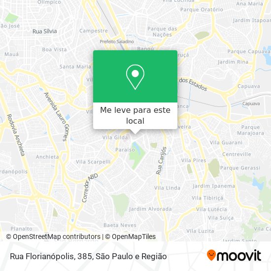 Rua Florianópolis, 385 mapa