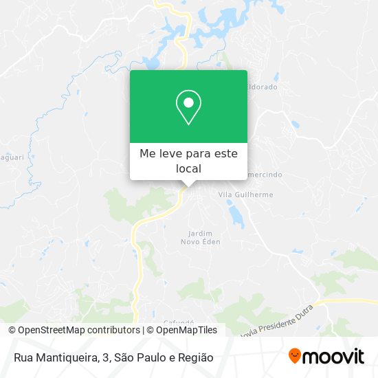 Rua Mantiqueira, 3 mapa