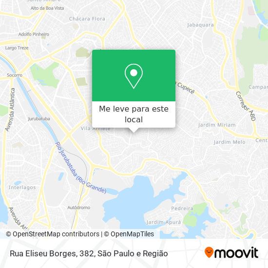 Rua Eliseu Borges, 382 mapa