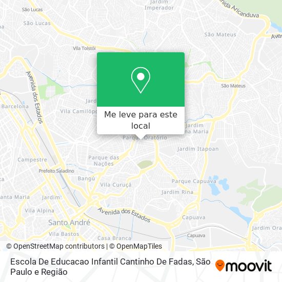 Escola De Educacao Infantil Cantinho De Fadas mapa