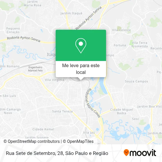 Rua Sete de Setembro, 28 mapa