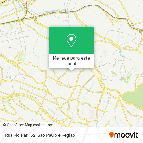 Rua Rio Pari, 52 mapa