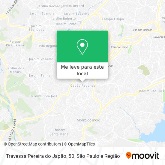 Travessa Pereira do Japão, 50 mapa