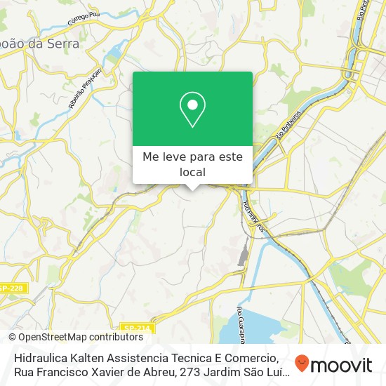 Hidraulica Kalten Assistencia Tecnica E Comercio, Rua Francisco Xavier de Abreu, 273 Jardim São Luís São Paulo-SP 05836-180 mapa