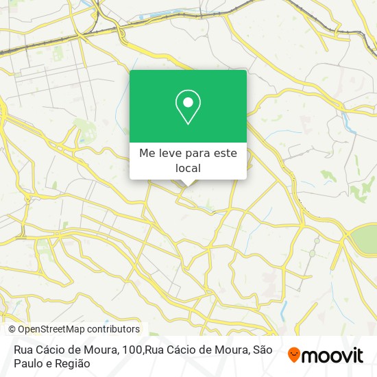 Rua Cácio de Moura, 100,Rua Cácio de Moura mapa