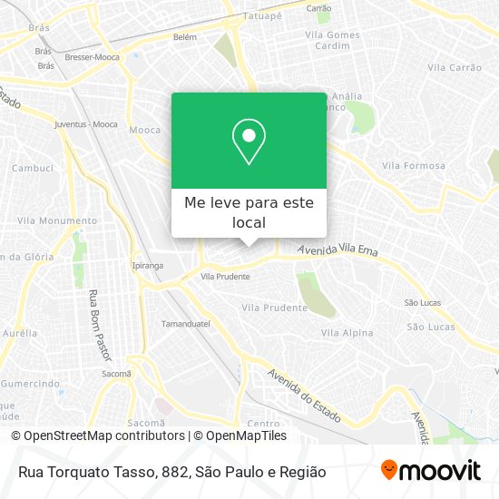 Rua Torquato Tasso, 882 mapa