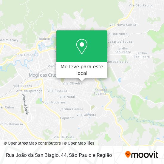 Rua João da San Biagio, 44 mapa