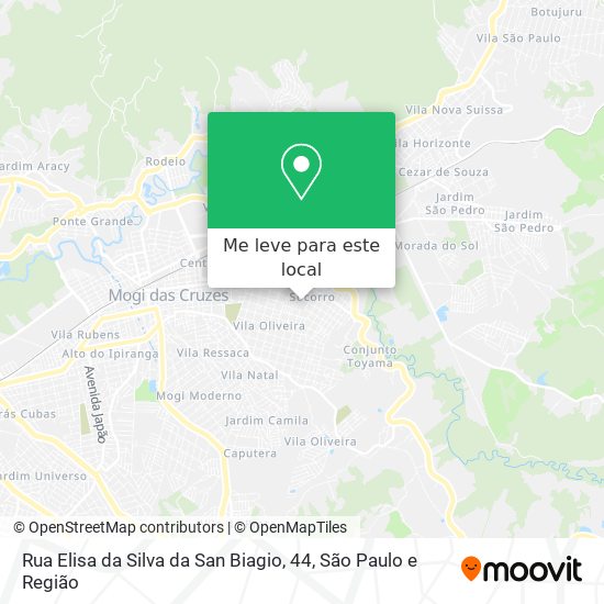 Rua Elisa da Silva da San Biagio, 44 mapa