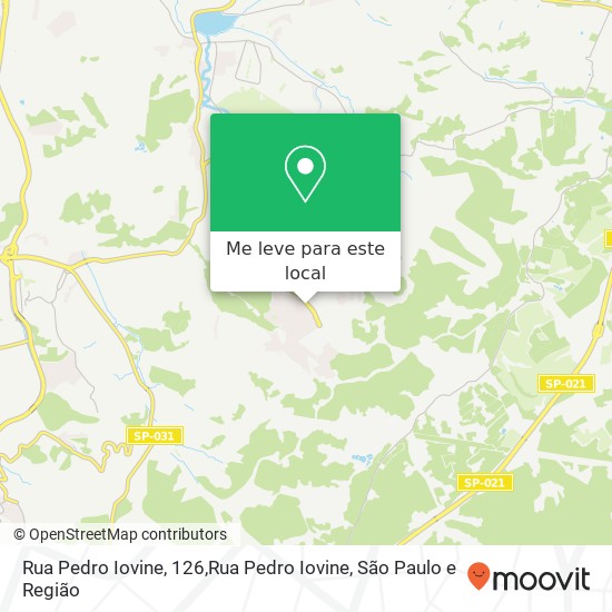 Rua Pedro Iovine, 126,Rua Pedro Iovine, Iguatemi São Paulo-SP mapa