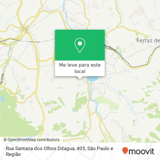 Rua Santana dos Olhos Ddagua, 405, Guaianases São Paulo-SP mapa