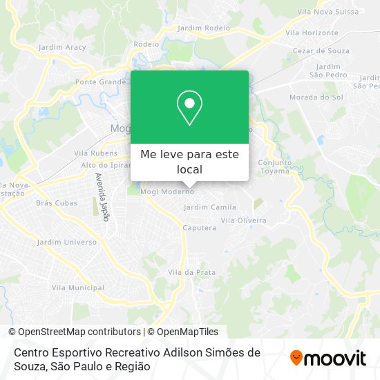 Centro Esportivo Recreativo Adilson Simões de Souza mapa