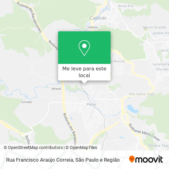 Rua Francisco Araújo Correia mapa
