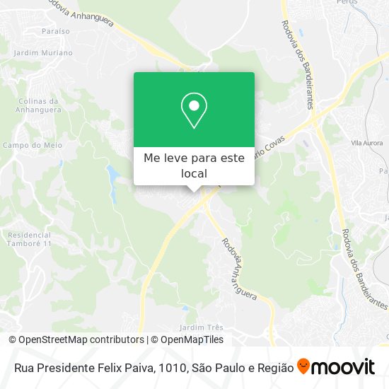 Rua Presidente Felix Paiva, 1010 mapa