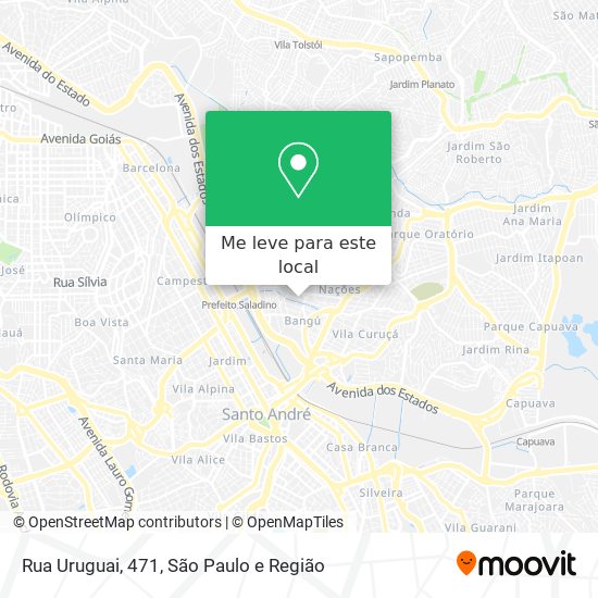 Rua Uruguai, 471 mapa