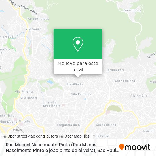 Rua Manuel Nascimento Pinto (Rua Manuel Nascimento Pinto e joão pinto de oliveira) mapa