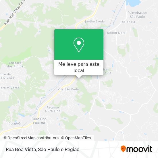 Rua Boa Vista mapa