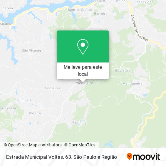 Estrada Municipal Voltas, 63 mapa