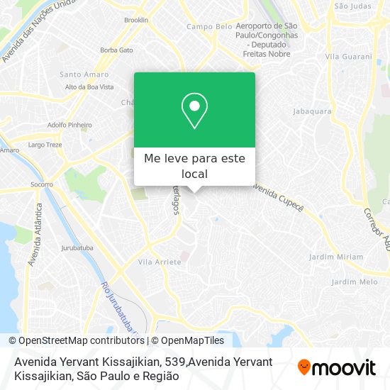 Avenida Yervant Kissajikian, 539,Avenida Yervant Kissajikian mapa