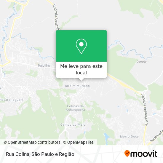 Rua Colina mapa