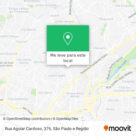 Rua Aguiar Cardoso, 376 mapa