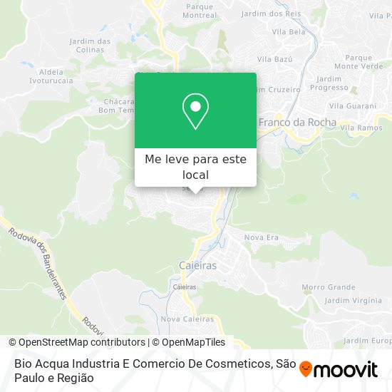 Bio Acqua Industria E Comercio De Cosmeticos mapa