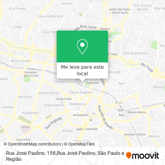 Rua José Paulino, 158,Rua José Paulino mapa