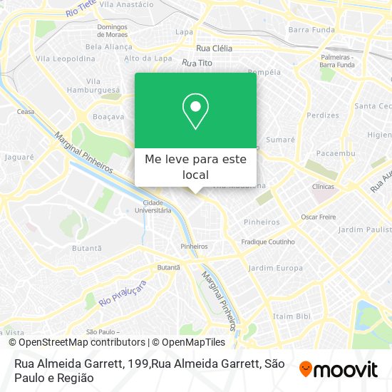Rua Almeida Garrett, 199,Rua Almeida Garrett mapa