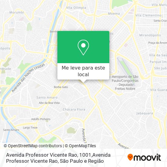 Avenida Professor Vicente Rao, 1001,Avenida Professor Vicente Rao mapa