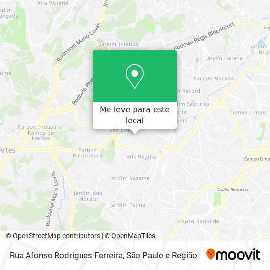 Rua Afonso Rodrigues Ferreira mapa