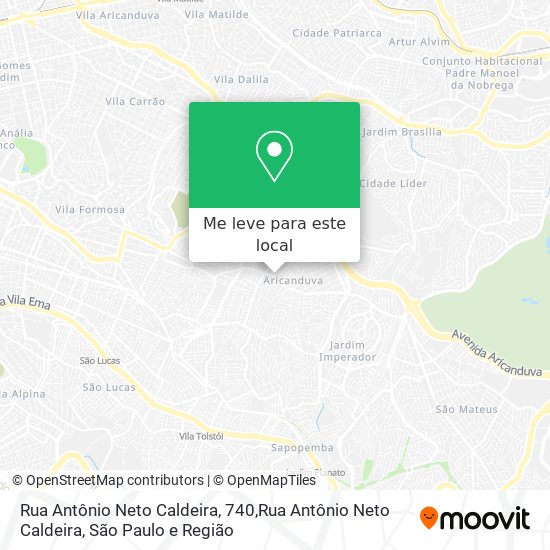 Rua Antônio Neto Caldeira, 740,Rua Antônio Neto Caldeira mapa