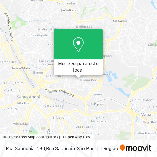 Rua Sapucaia, 190,Rua Sapucaia mapa