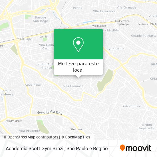 Academia Scott Gym Brazil mapa