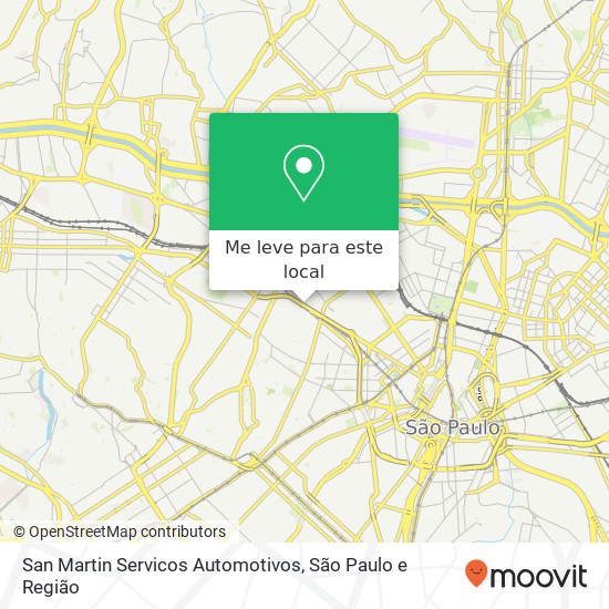 San Martin Servicos Automotivos, Avenida General Olímpio da Silveira, 332 Santa Cecília São Paulo-SP 01150-020 mapa
