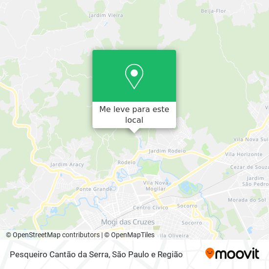 Pesqueiro Cantão da Serra mapa