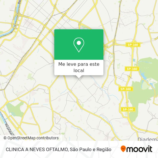 CLINICA A NEVES OFTALMO mapa