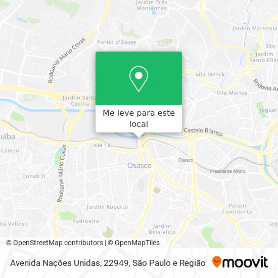 Avenida Nações Unidas, 22949 mapa