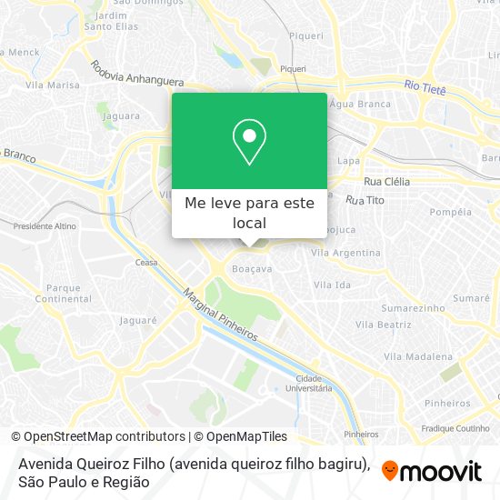 Avenida Queiroz Filho (avenida queiroz filho bagiru) mapa