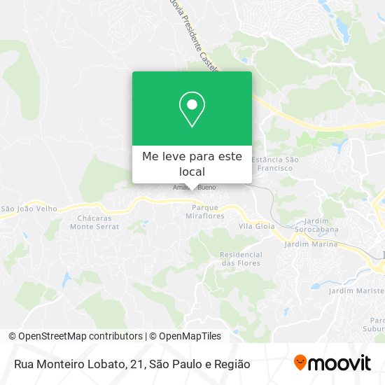 Rua Monteiro Lobato, 21 mapa