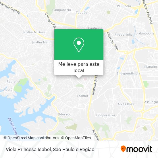 Viela Princesa Isabel mapa