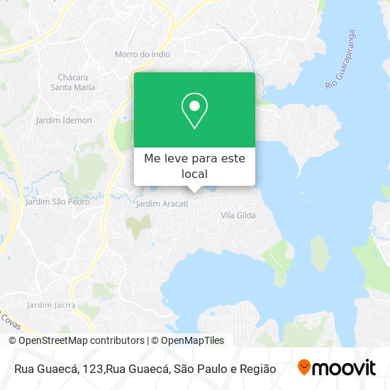 Rua Guaecá, 123,Rua Guaecá mapa