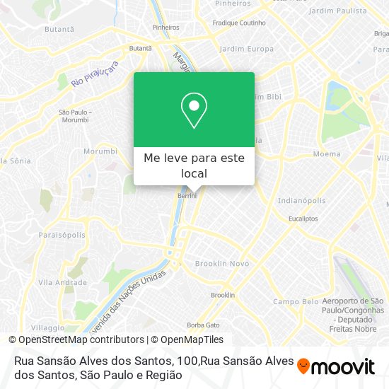 Rua Sansão Alves dos Santos, 100,Rua Sansão Alves dos Santos mapa